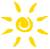 Puce de liste sous forme de soleil